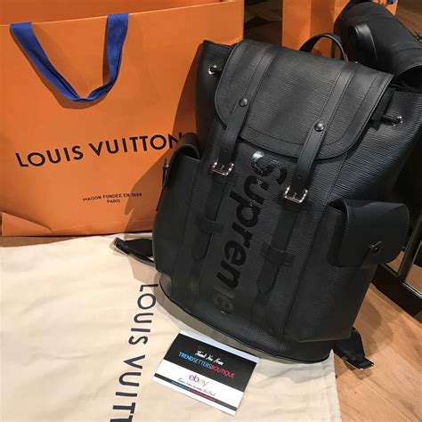 lv supreme backpack 100 authentic